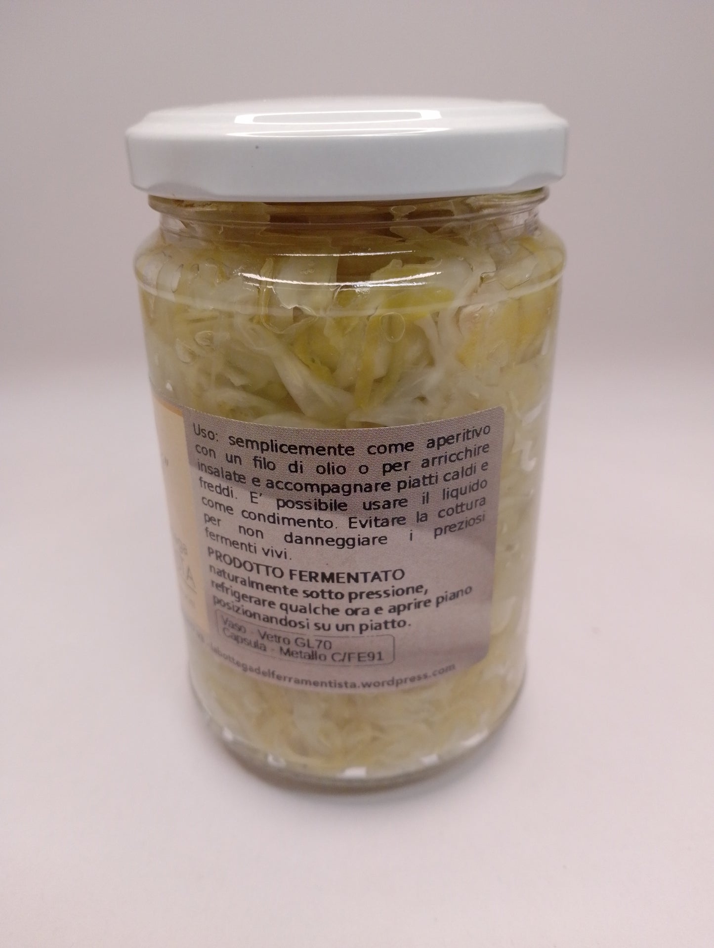 Crauti classici di cavolo cappuccio 260 gr - La Bottega del Fermentista