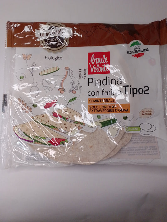 Piadina frumento tipo 2 240 gr - Baule Volante