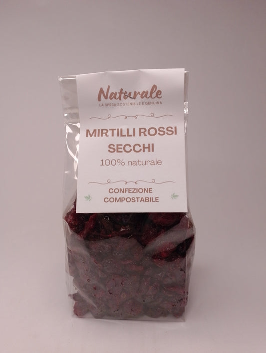Mirtilli rossi disidratati 250 gr - Il Naturale