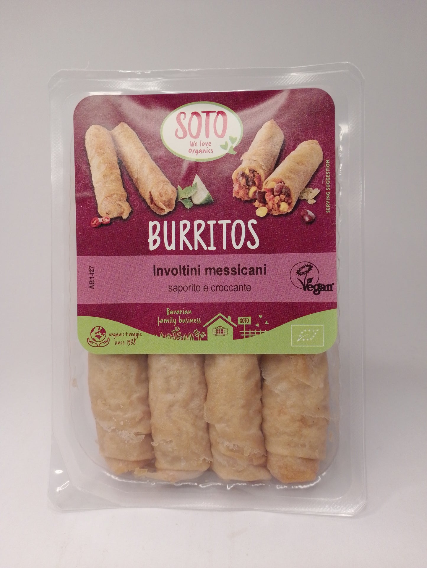 Burritos involtini messicani vegetali 190 gr - Biolab