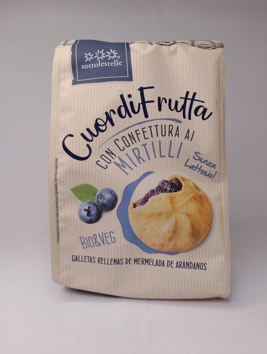 Biscotti Cuordifrutta Ai Mirtilli 200gr - Sottolestelle