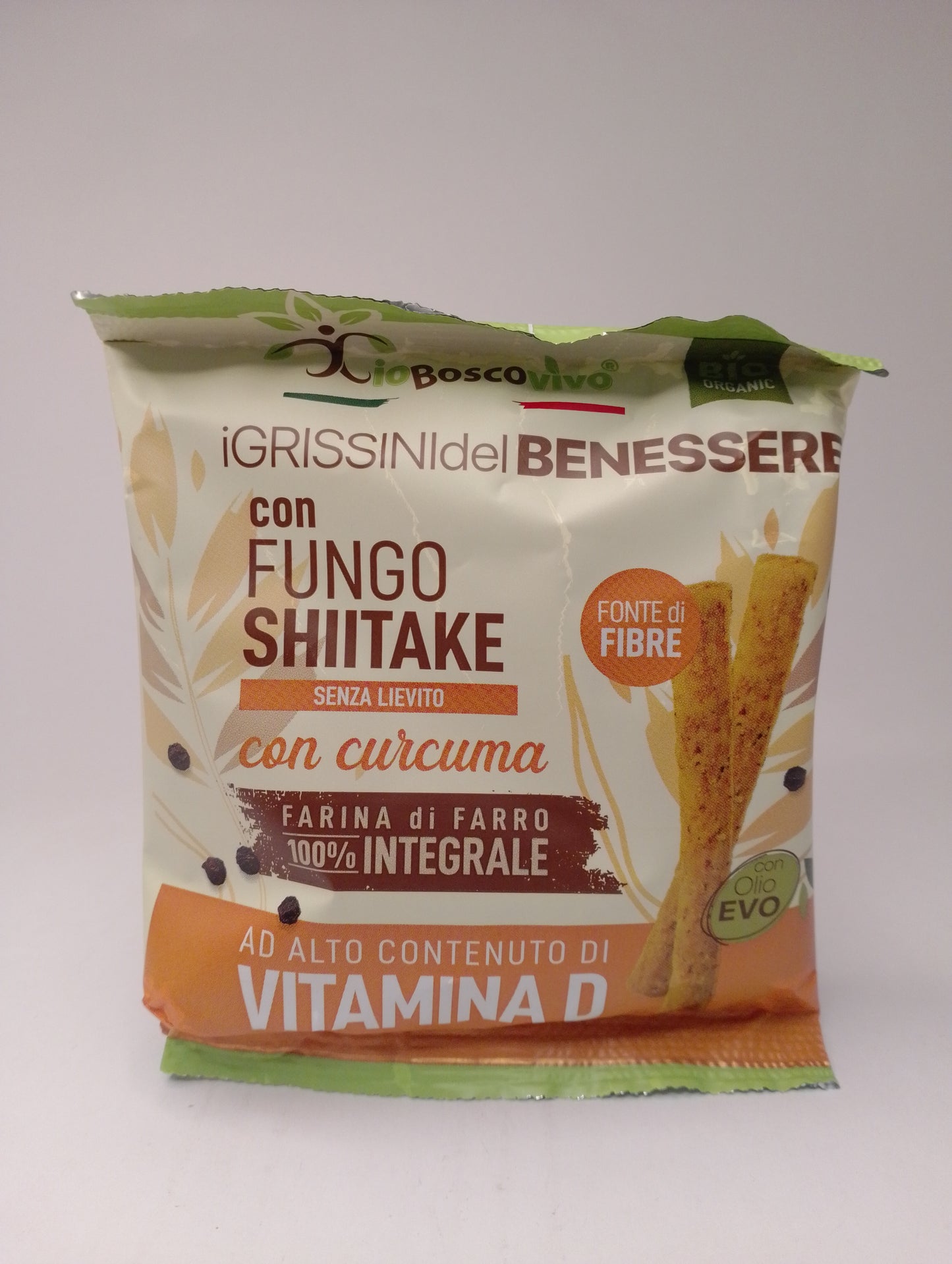 Grissini Integrali Shiitake e Curcuma bio 50 gr