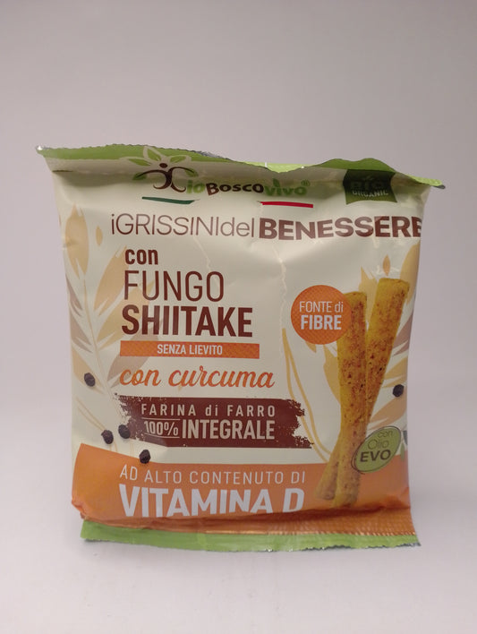 Grissini Integrali Shiitake e Curcuma bio 50 gr