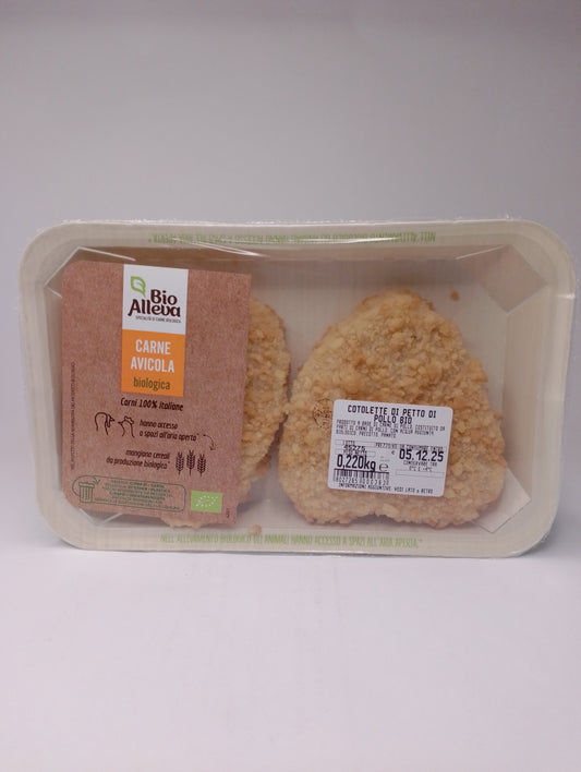 BIO Cotoletta di pollo 220 gr - BioAlleva