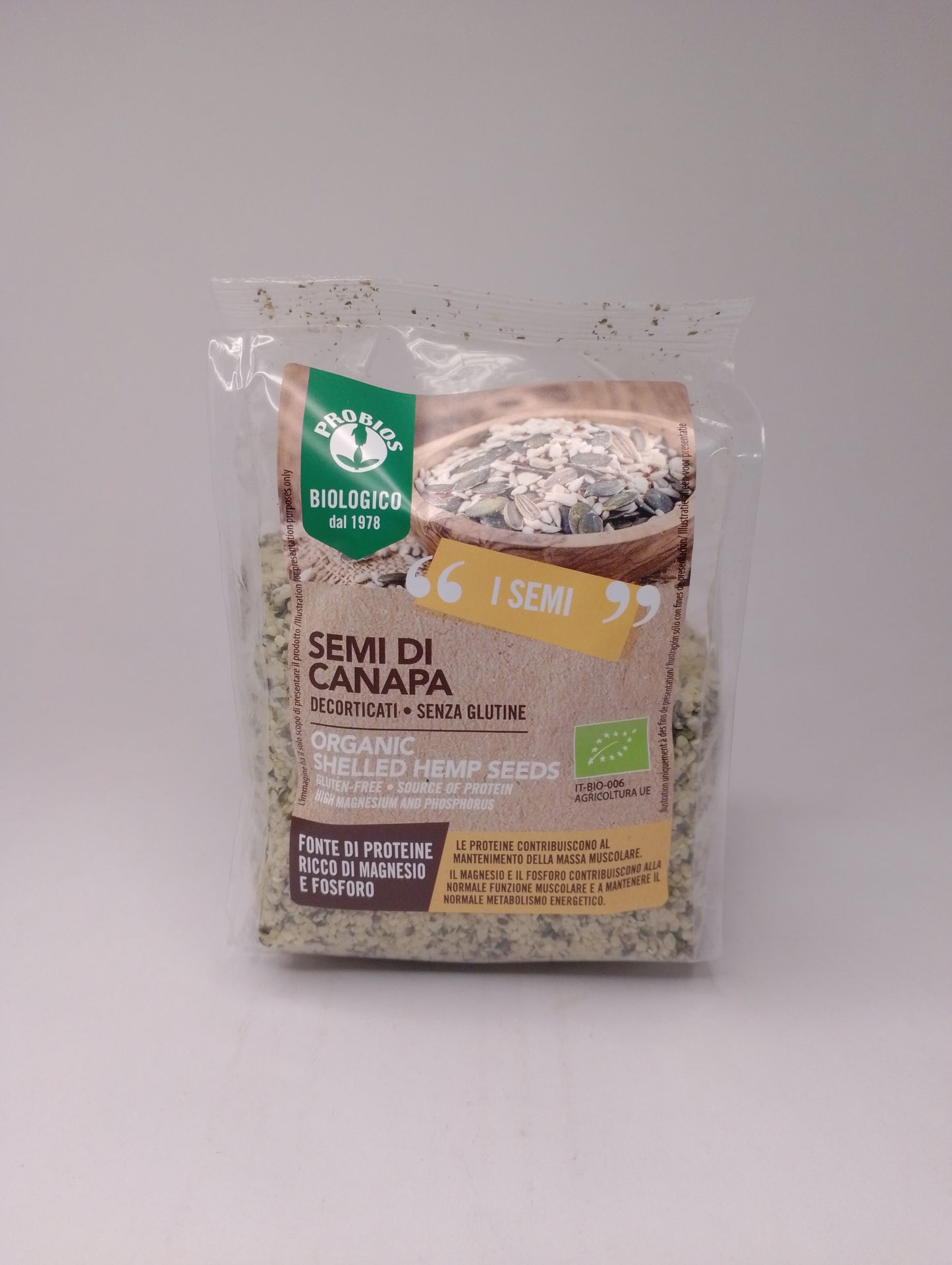 Semi di canapa decorticati uso alimentare bio - Probios 250 gr