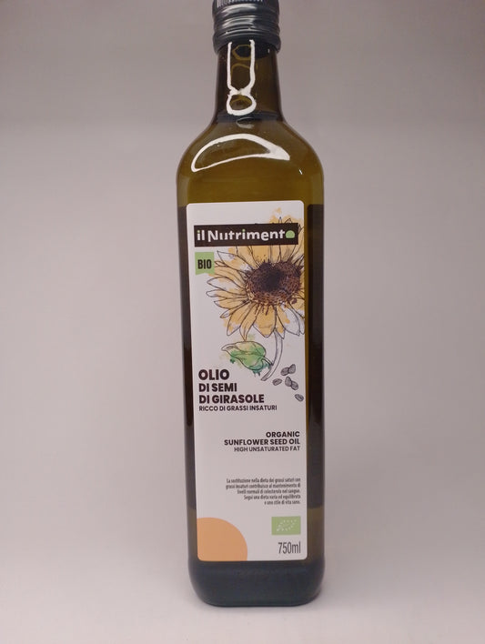 Olio di semi di girasole bio 750 ml - Il Nutrimento
