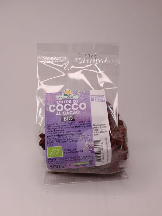 Chips cocco al Cacao 100 gr - Sapore di Sole