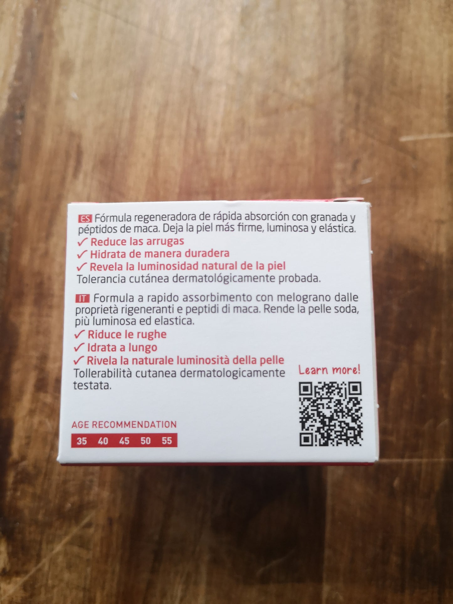 Melograno&peptidi di maca - crema giorno rassodante – Weleda 40 ml