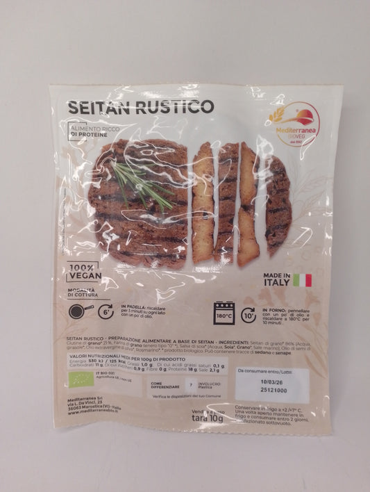 Seitan rustico alla piastra 220 gr circa - Mediterranea