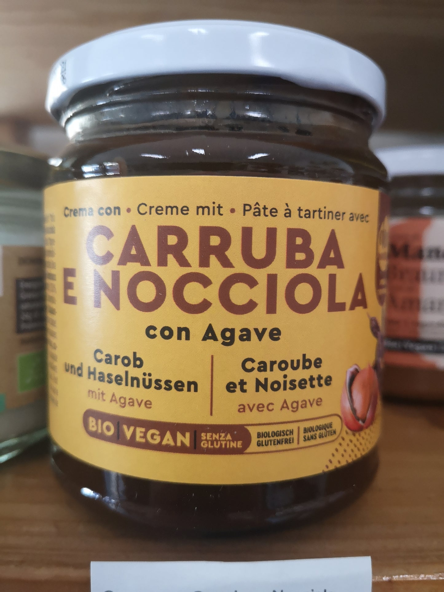 Crema con Carruba e Nocciole con Agave Bio 300 gr