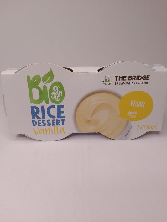 Bio rice - dessert di riso alla vaniglia 2 x 130 gr - The Bridge