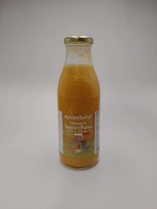 Vellutata bio Zucca e Porro 500 ml - Amoreterra